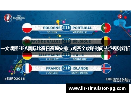 一文读懂FIFA国际比赛日赛程安排与观赛全攻略时间节点规则解析 一文读懂FIFA国际比赛日赛程安排与观赛全攻略时间节点规则解析
